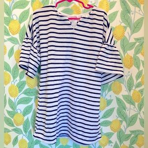 Janie &‎ Jack Striped Swimsuit Coverup Terry Dress Resort Pool Cruise Vacation
